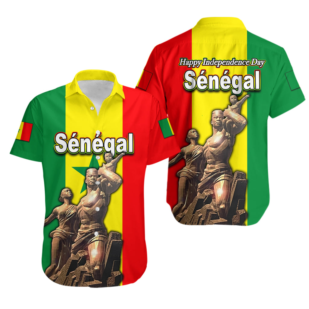 Senegal Independence Day Hawaiian Shirt African Renaissance Monument Lt6