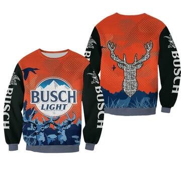 Busch Light Beer Deer Ugly Christmas Sweater 2021