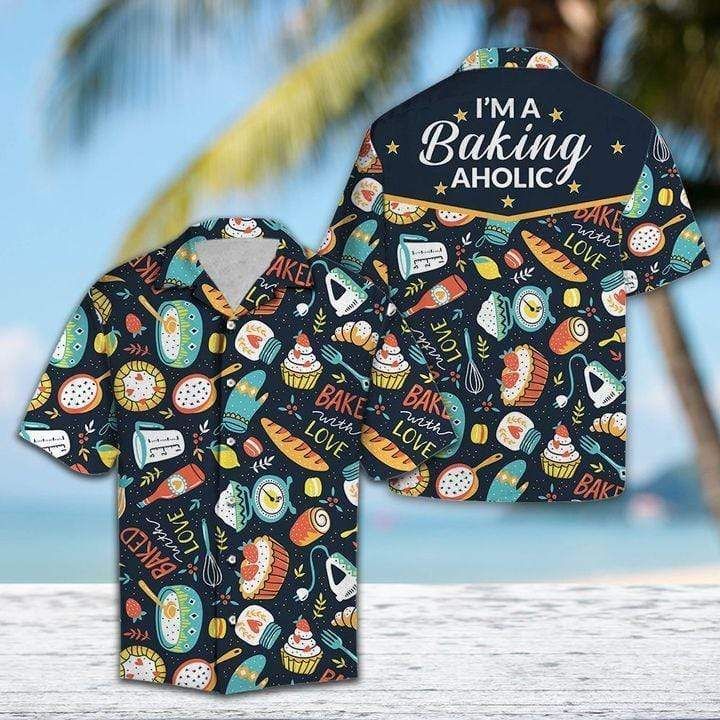 Check Out This Awesome Im A Baking Aholic Unisex Hawaii Aloha Shirts Dh Ha27016