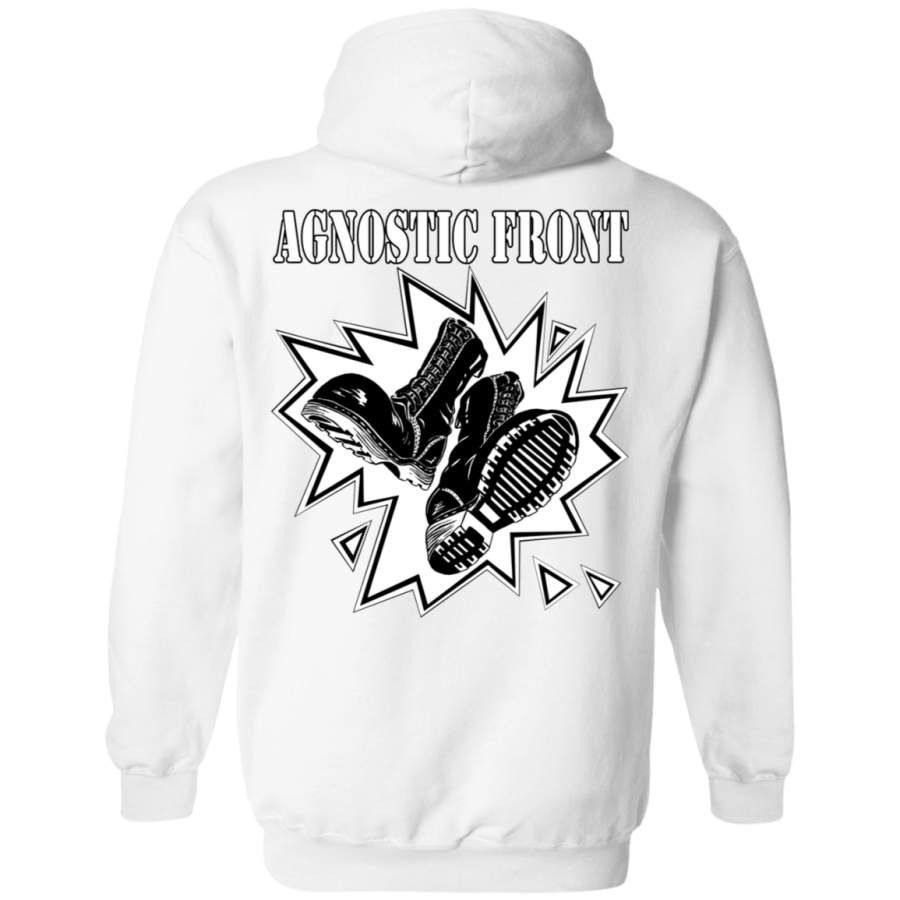 Agnostic Front logo Back print Pullover Hoodie