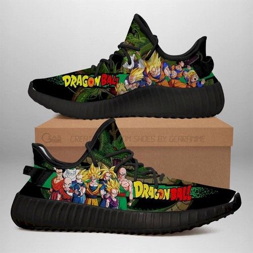 Dragon Ball Yz Sneakers Anime Shoes Yeezy Sneakers Shoes Black Fo