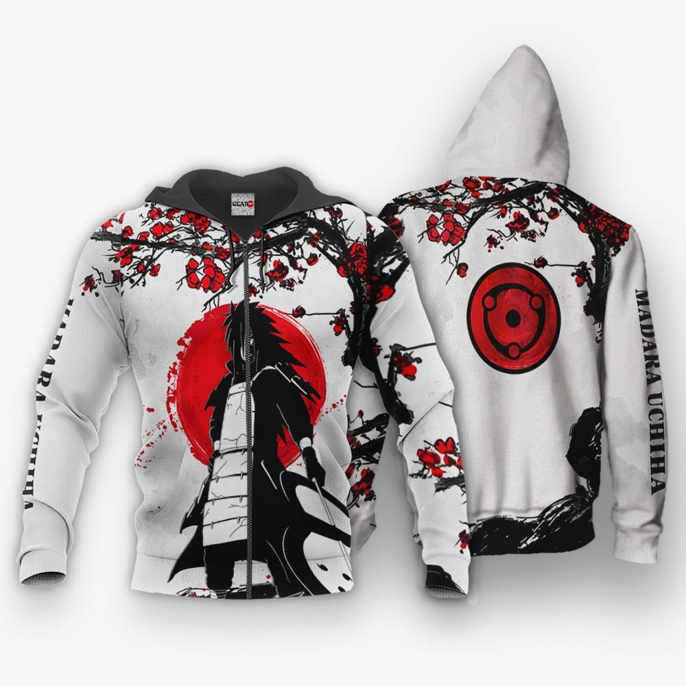 Uchiha Madara Hoodie Japan Style Custom Naruto Anime Shirts