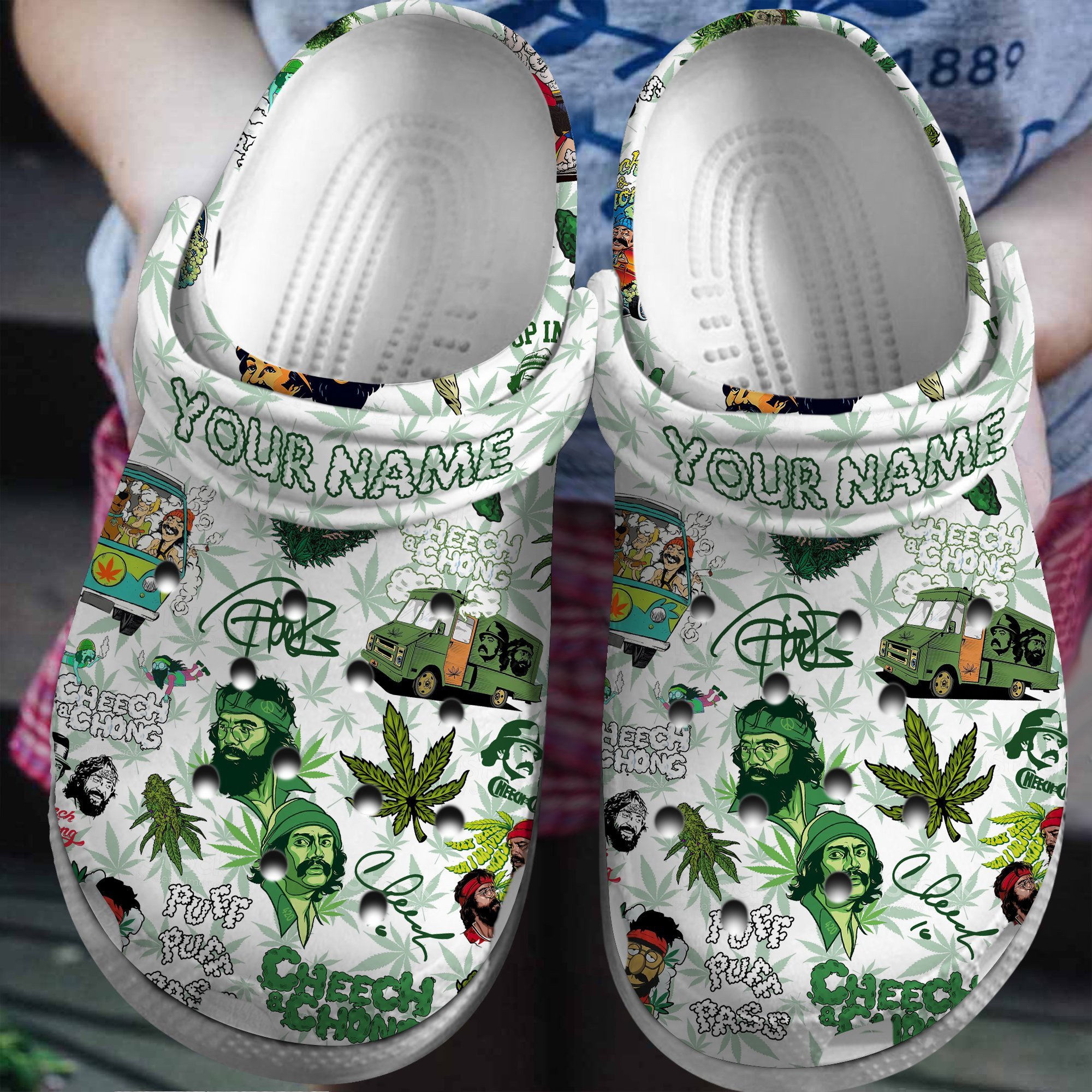 Cheech and Chong Comedy Music Crocs Crocband Clogs Shoes Comfortable For Men Women and Kids