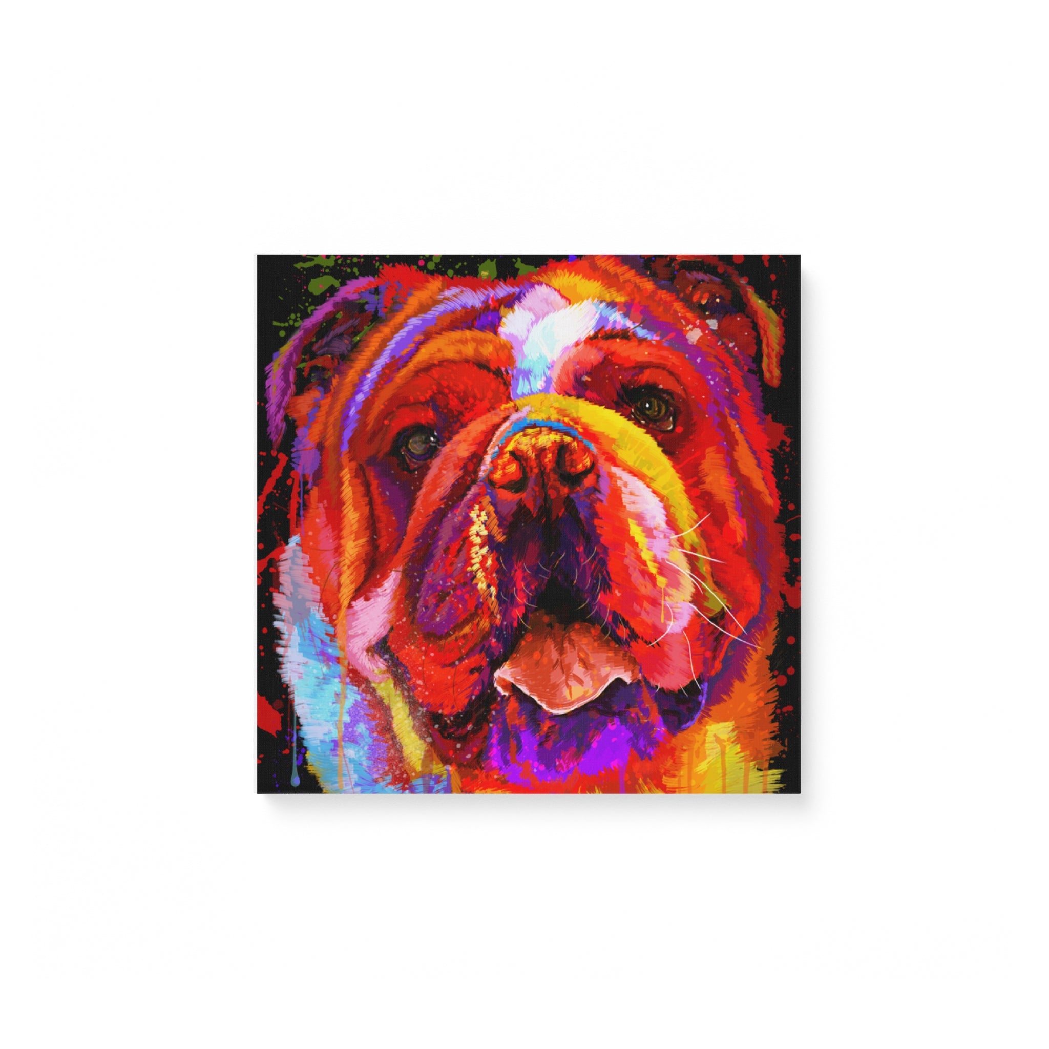 Bulldog 1 Water Color – Matte Canvas
