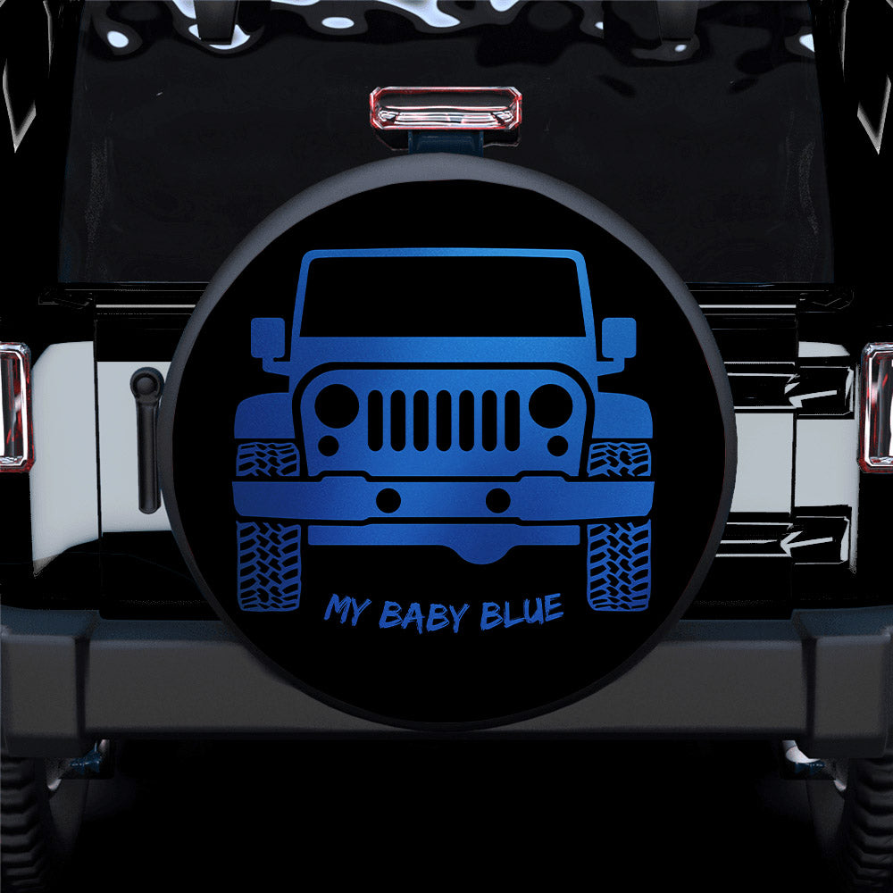 My Baby Blue Jeep Car Spare Tire Covers Gift For Campers