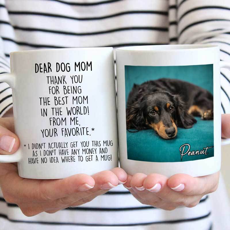 Dog Thank You For Being The Best Dog Mom Personalized Aop Coffee Mug