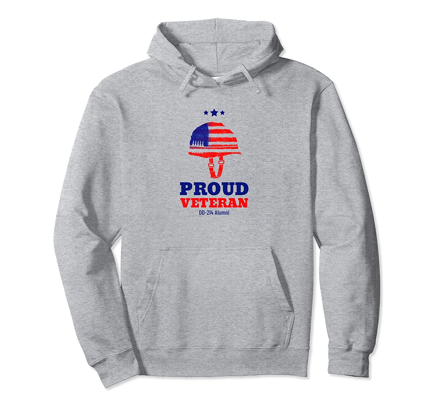 Proud Veteran: DD-214 Alumni for U.S. Military Veterans Pullover Hoodie, T-Shirt, Sweatshirt, Tank Top, Racerback, Dolman Veterans Gift Shop
