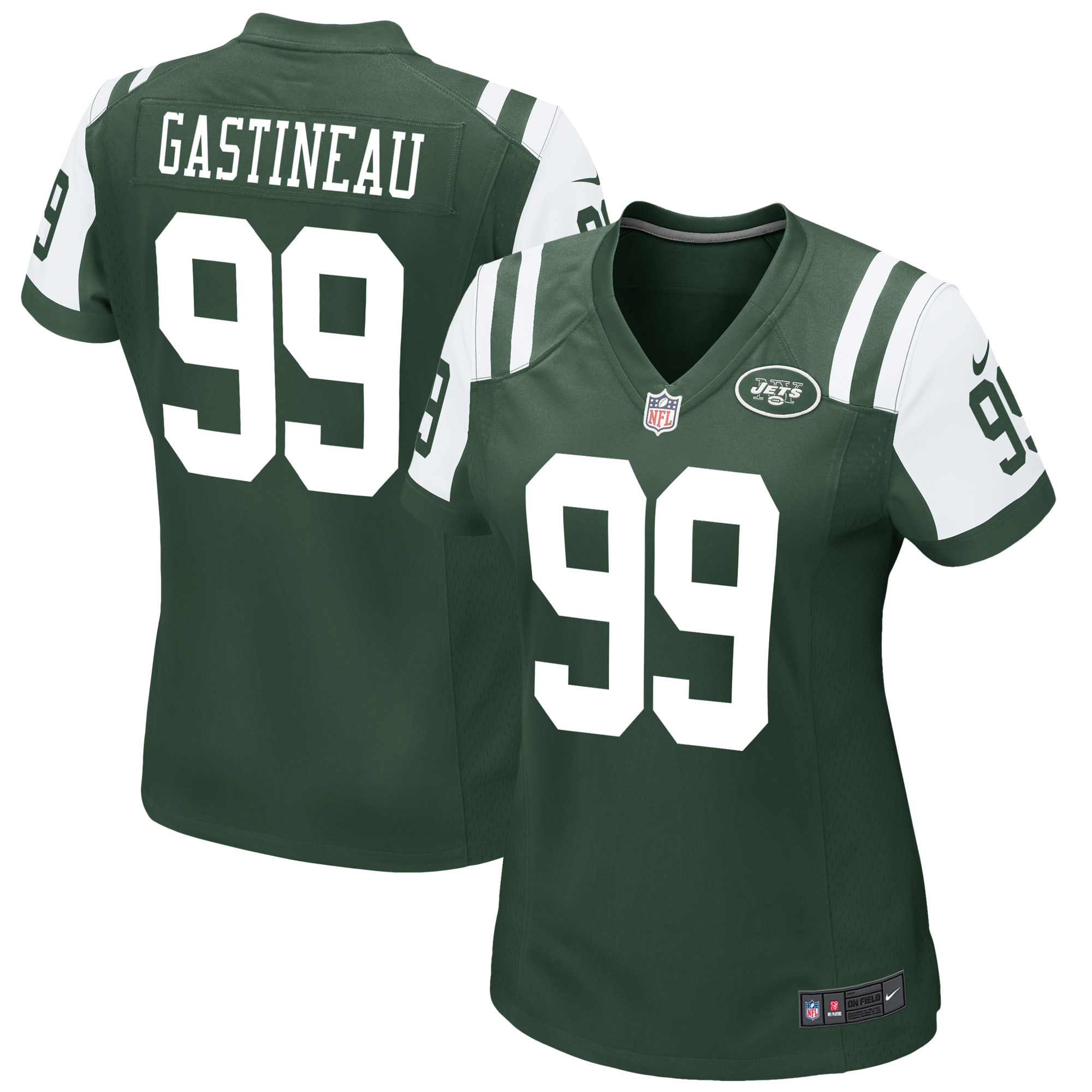 Mark Gastineau New York Jets Women's Retired Game Jersey – Green