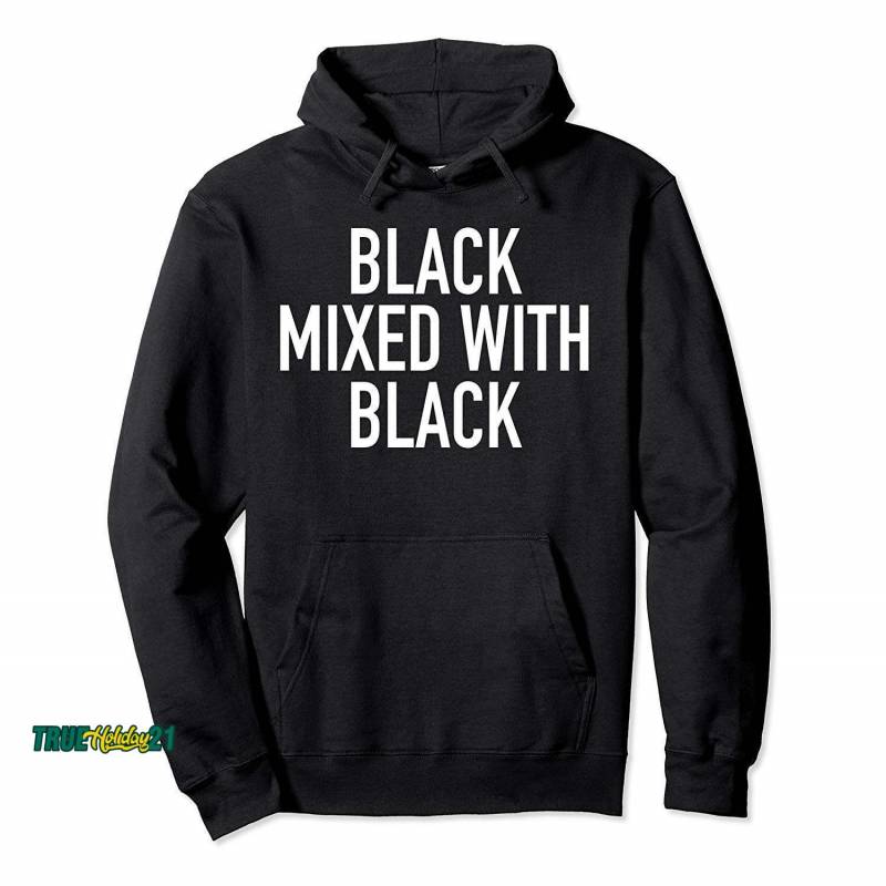 Black Power Black Mixed With Black Pullover Hoodie