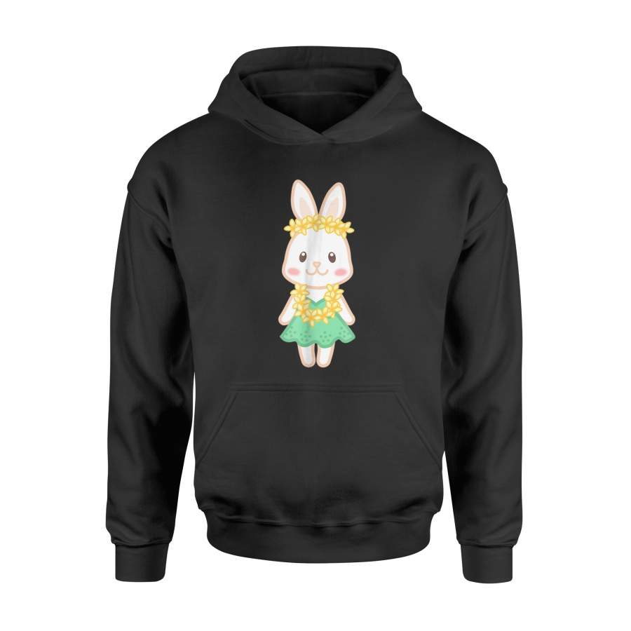 Cute  Kawaii  Hula  Girl  Bunny  Rabbit In Hawaii  Hoodie