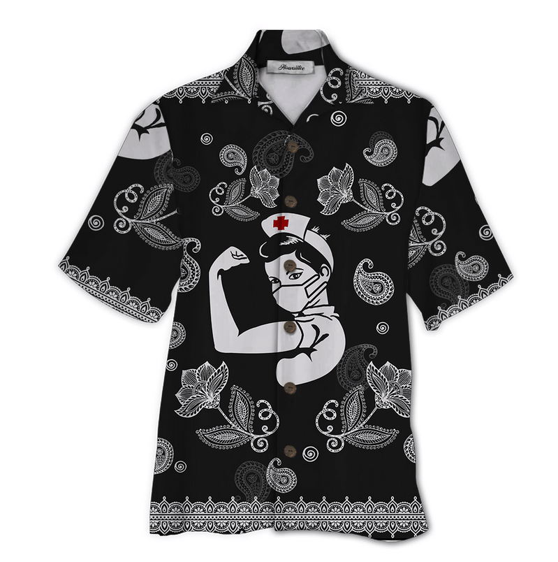 Nurse Black Nice Design Unisex Hawaii Shirt For Men And Women Ha46038