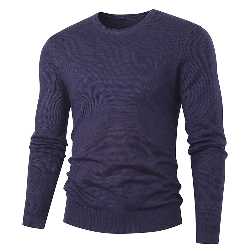 Autumn Sweaters Men Pullover High Quality Cotton O-Neck Slim Sweater Jumpers Tops Male Knitwear Man Striped Jersey Plus Size alx