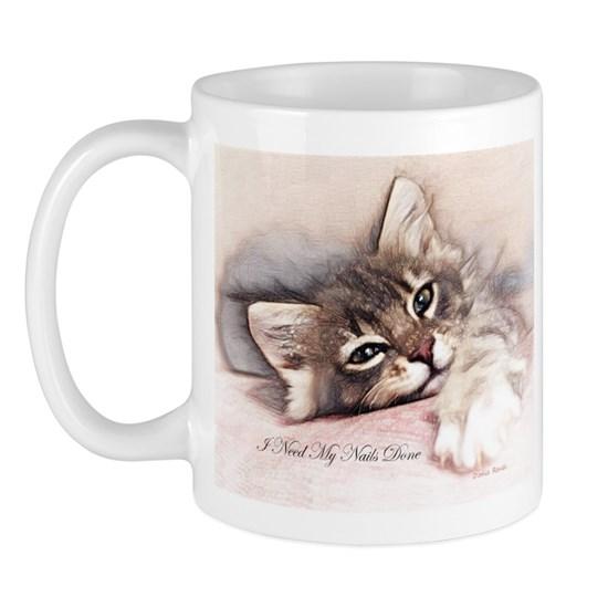 Kitten Nails Mug