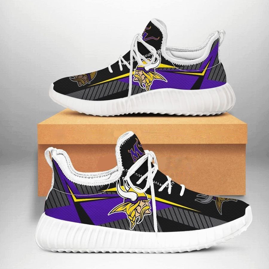 Minnesota Vikings 5 Shoes White Shoes Fan Gift Idea Runni