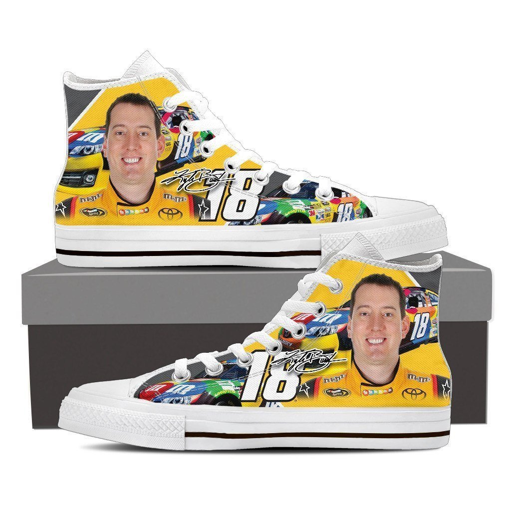 Kyle Busch Ladies High Top Sneakers