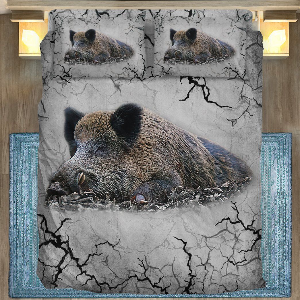 Casespring 3D Boar Custom Bedding Set