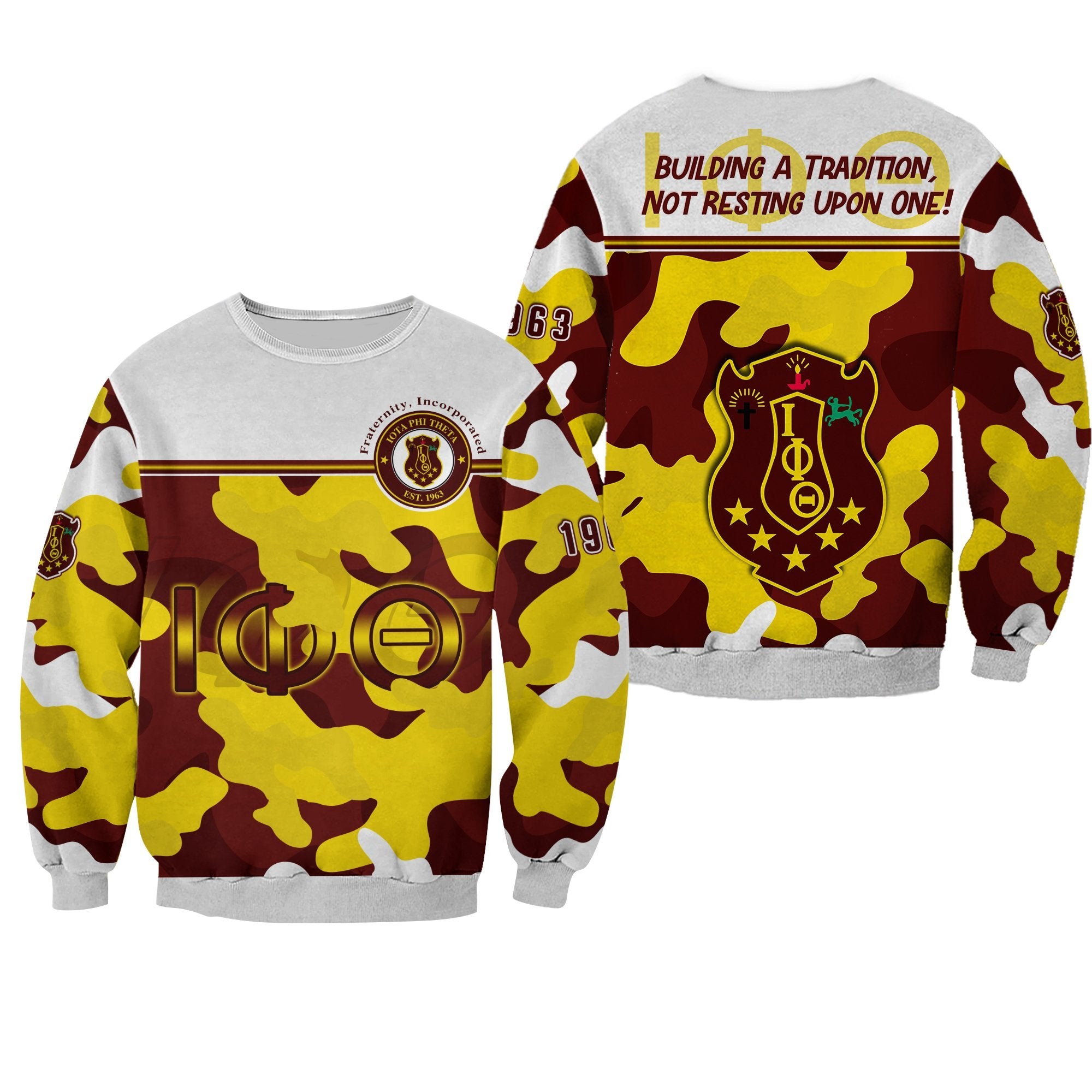 Motto Iota Phi Theta Sweatshirt Camouflage Lt13