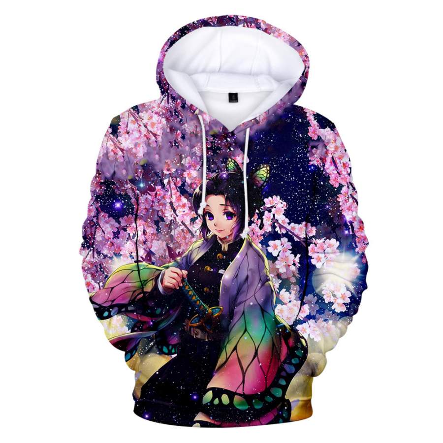 3D Printed Demon Slayer Hoodie Fashion Pullover Sweatshirt