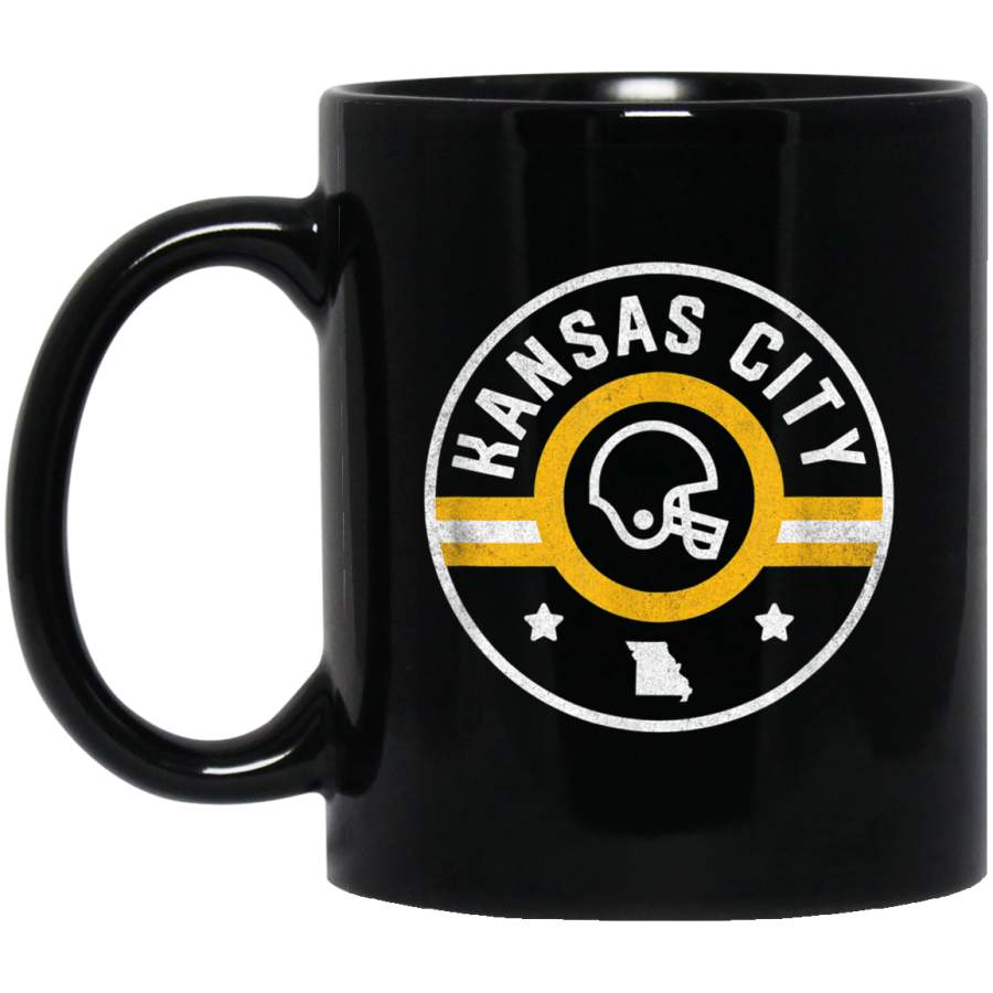 Kansas City Football Stars and Stripes Missouri Outline Mug