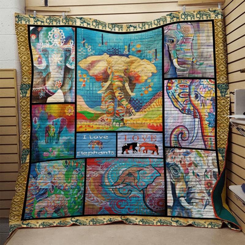 Beautiful Elephant Quilt – TT18-2808