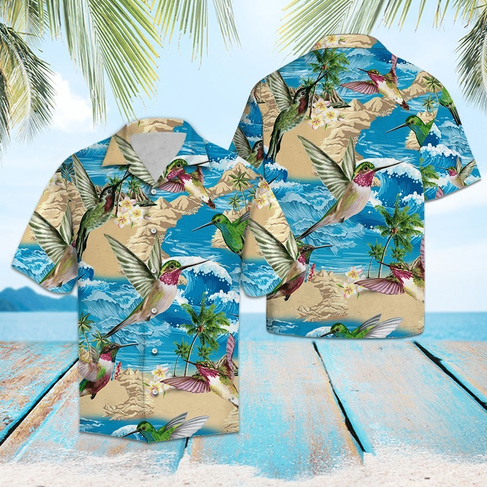 Cover Your Body With Amazing Hummingbird Summer Hawaii Aloha Shirts Hl Ha75827