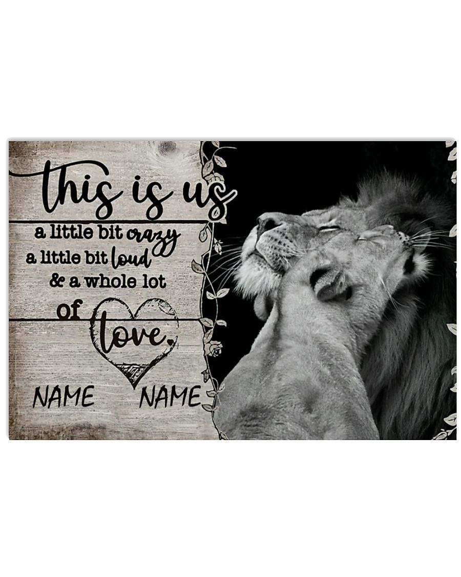 This Is Us Lion Custom Name Canvas