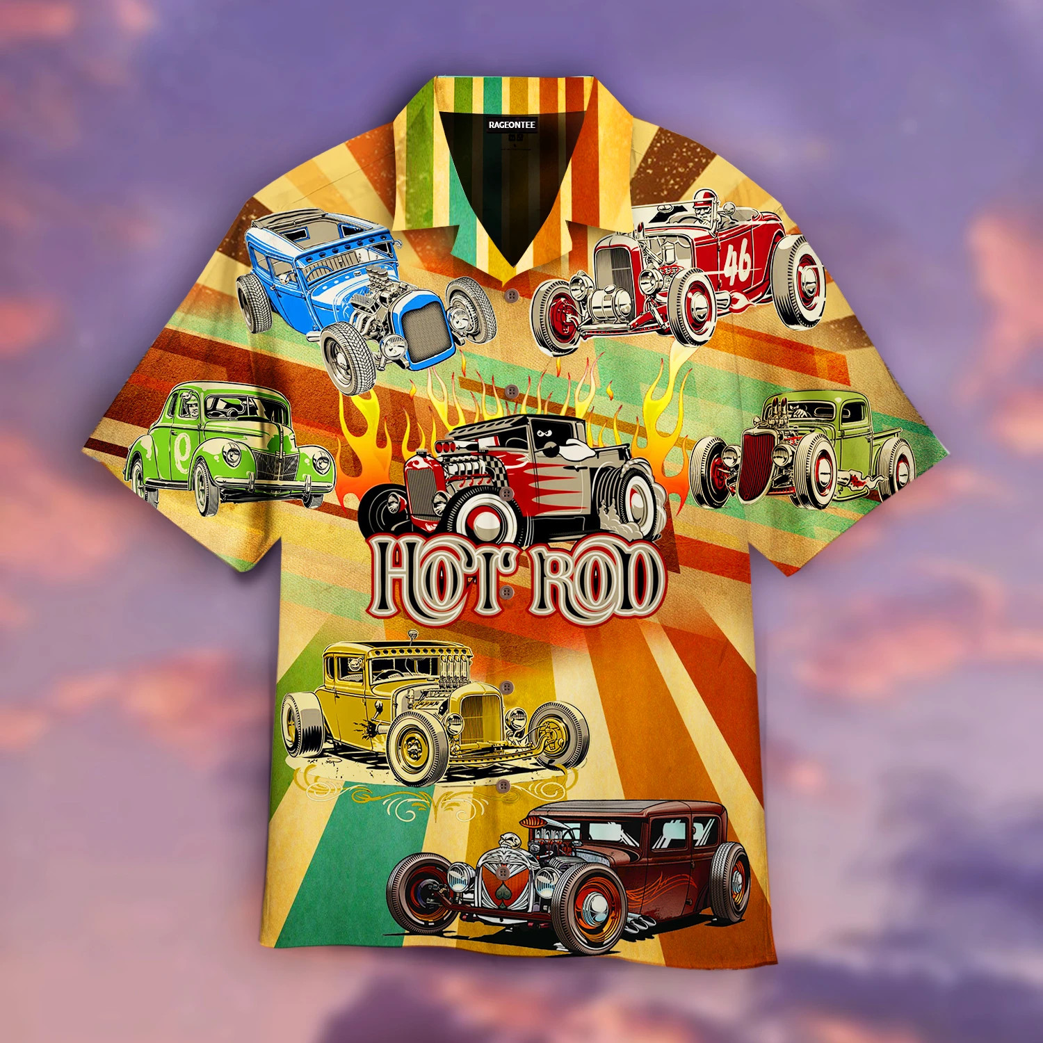 Vintage Hot Rod Lover Hawaii Shirt Unisex Adult Ha102905