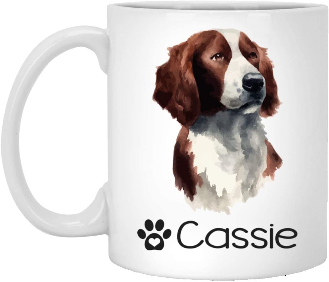 Personalized Irish Red And White Setter Dog Mug – Pet Owner Gifts For Women – Gifts For Dog Lover – Irish Red And White Setter Mom Dad Mugs – Dog Cups 11Oz