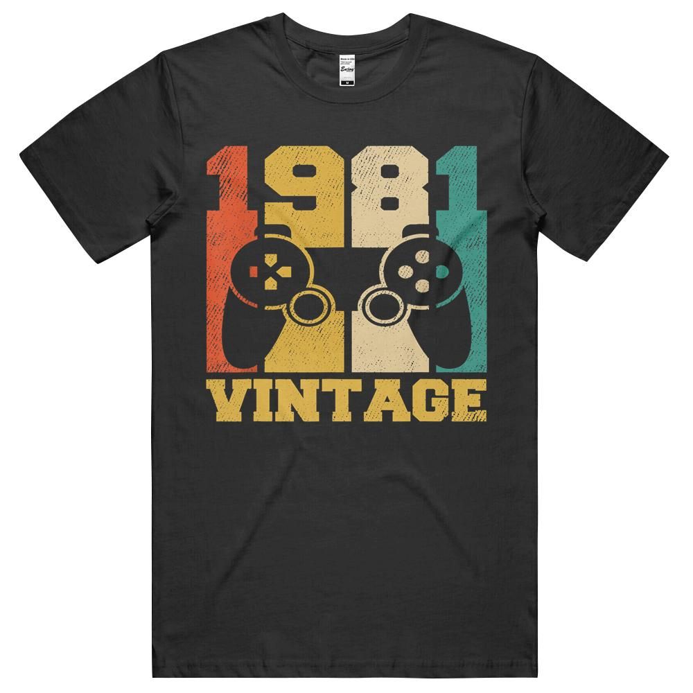 40 Years Old Gifts Vintage 1981 Video Game 40th Birthday Unisex Shirt