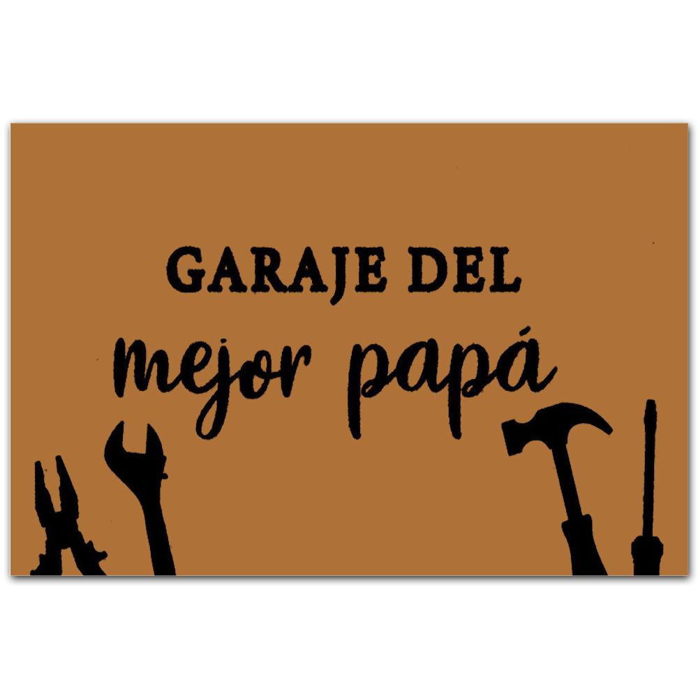 Dads Garage Mejor Papa Regalo  Floor Rug Housewarming Gift Home Living Home Decor Funny Indoor Outdoor Doormat Floor Mat Funny Gift Ideas