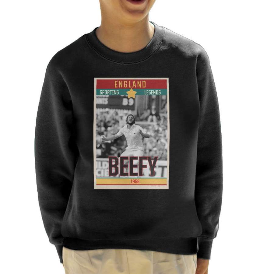 Sporting Legends Poster England Ian Botham Beefy 1955 Kid’s Sweatshirt