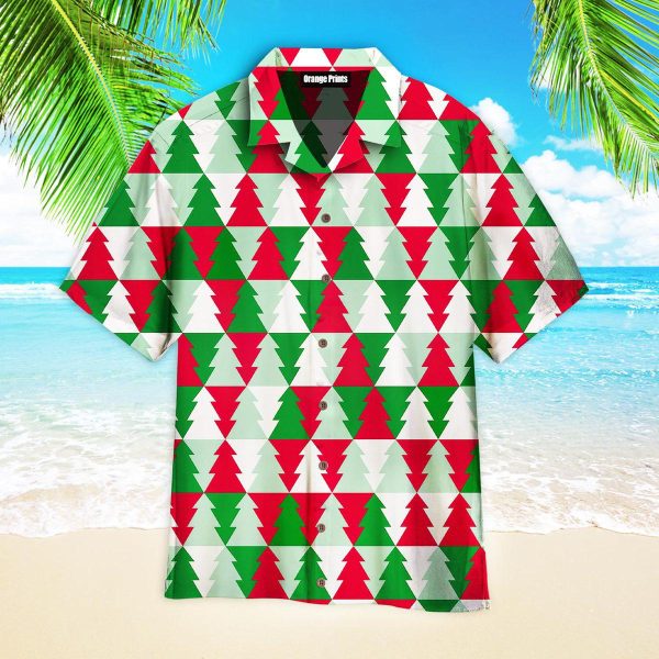 Christmas Tree Merry Christma Pattern Hawaii Shirt For Men Women Ha76030