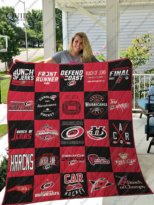 Carolina Hurricanes Quilt Blanket 02