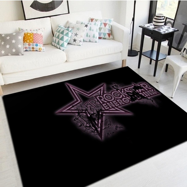 Rockstar energy Logo Rug, Living Room Carpet, Floor Mat