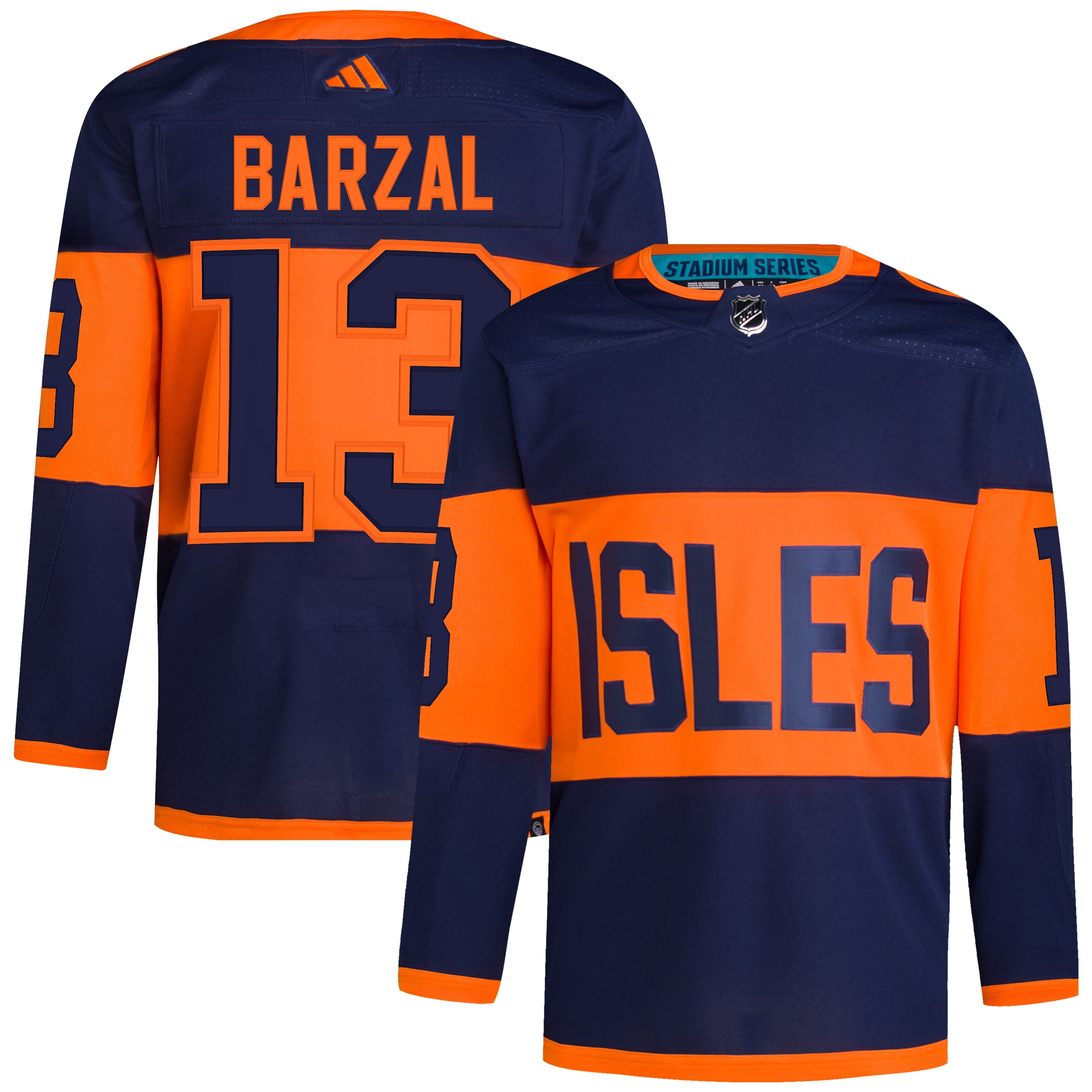 Mathew Barzal New York Islanders 2024 NHL Stadium Series Primegreen Authentic Player Jersey  Navy