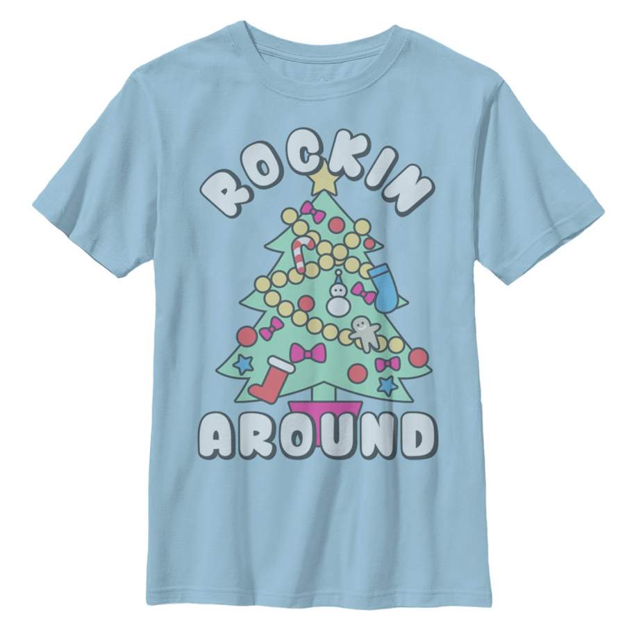 LOST GODS Boy’s Christmas Tree Rockin’ Around T-Shirt