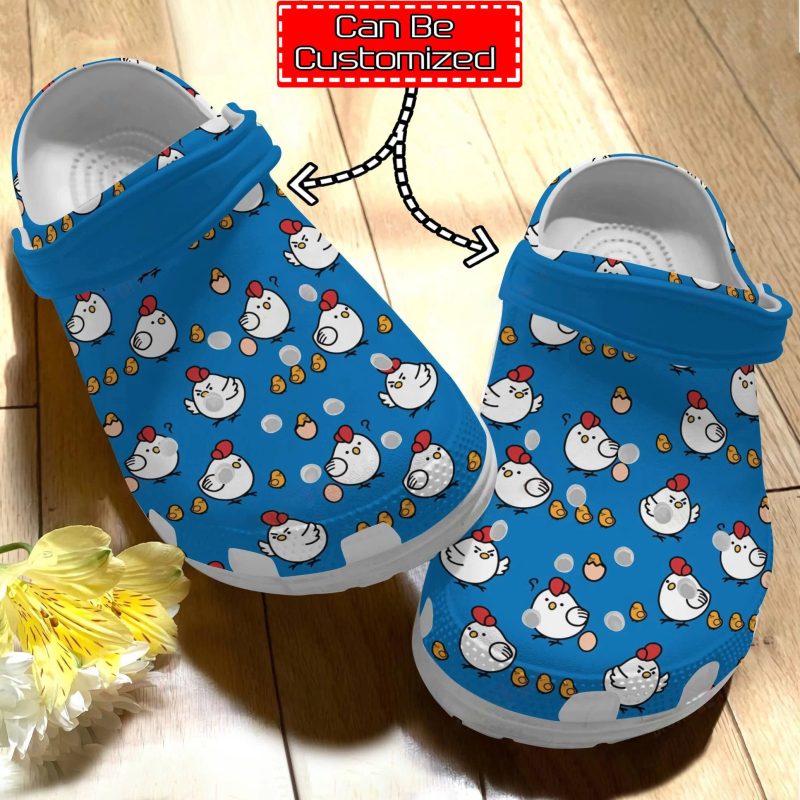 Chicken Print Personalized Cute Chicken Pattern Clog Shoes