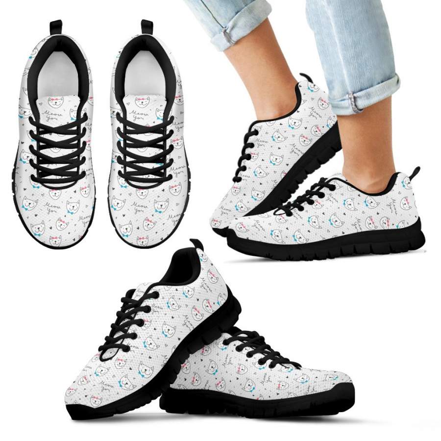 Meow You Cat Sneakers (Kids)