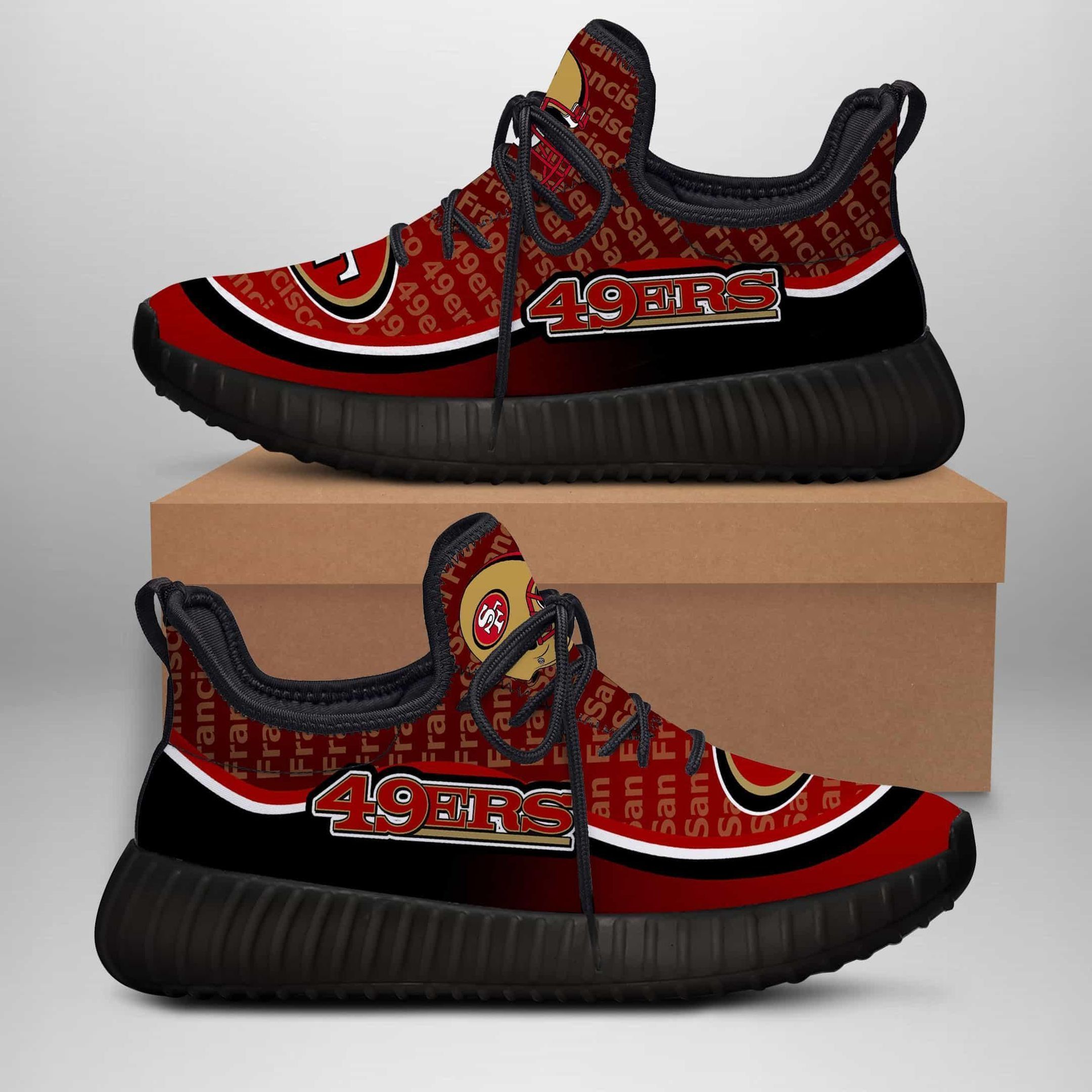 San Francisco 49Ers Yeezy Boost 350 V2 Shoes Top Trending Custom Shoes Gift