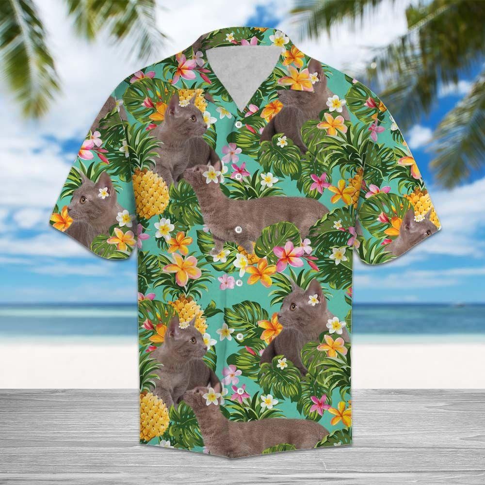 Tropical Pineapple Munchkin Aloha Hawaiian Shirt Colorful Short Sleeve Summer Beach Casual Shirt For Men And Women