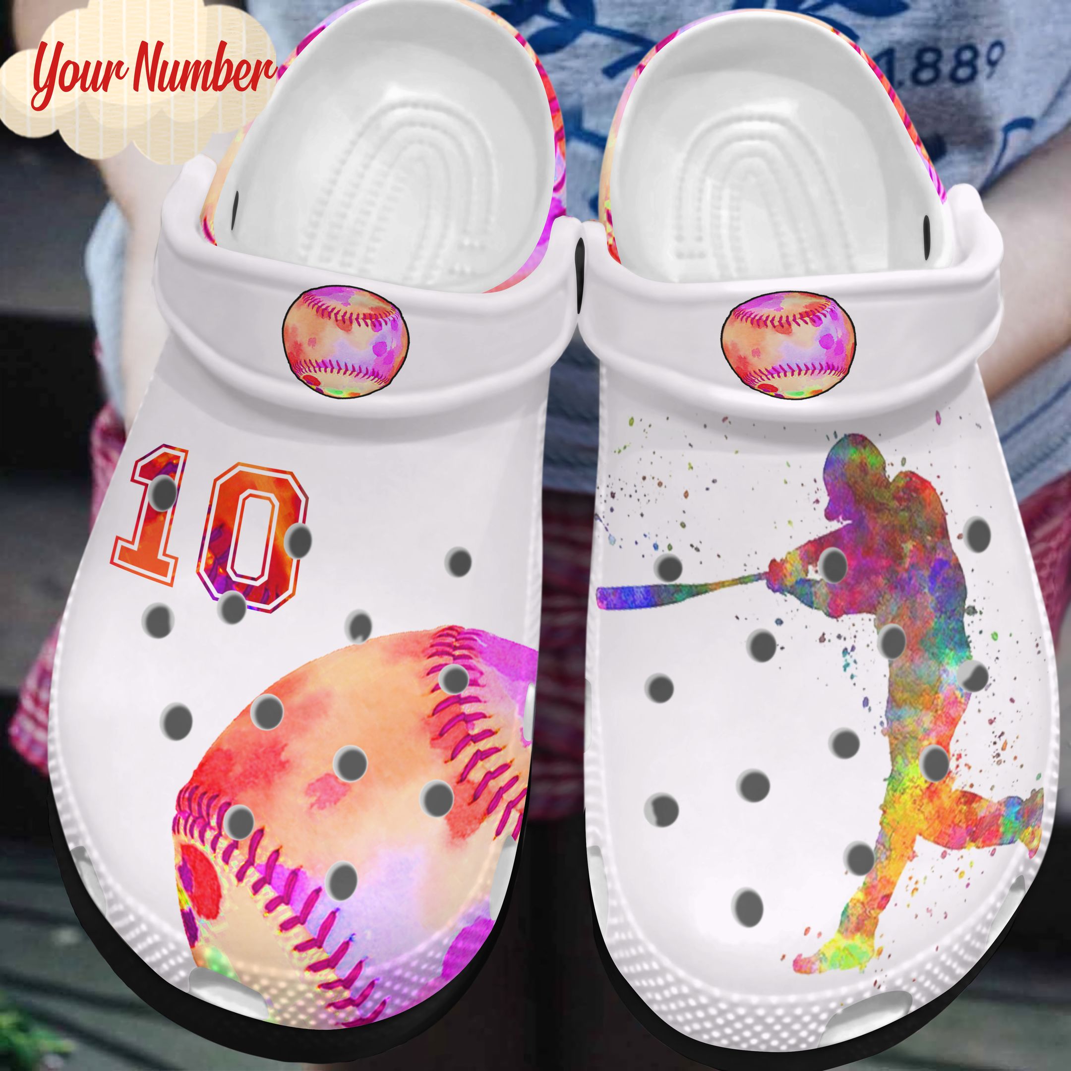 Baseball Personalized Crocband Clog Baseball Is Life TQ11