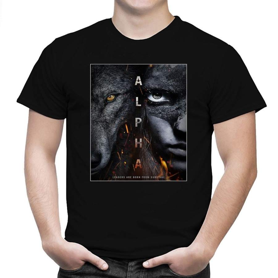 Alpha Movie Poster T Shirt American Adventure Film 2018 Men T-Shirt Size S-3Xl