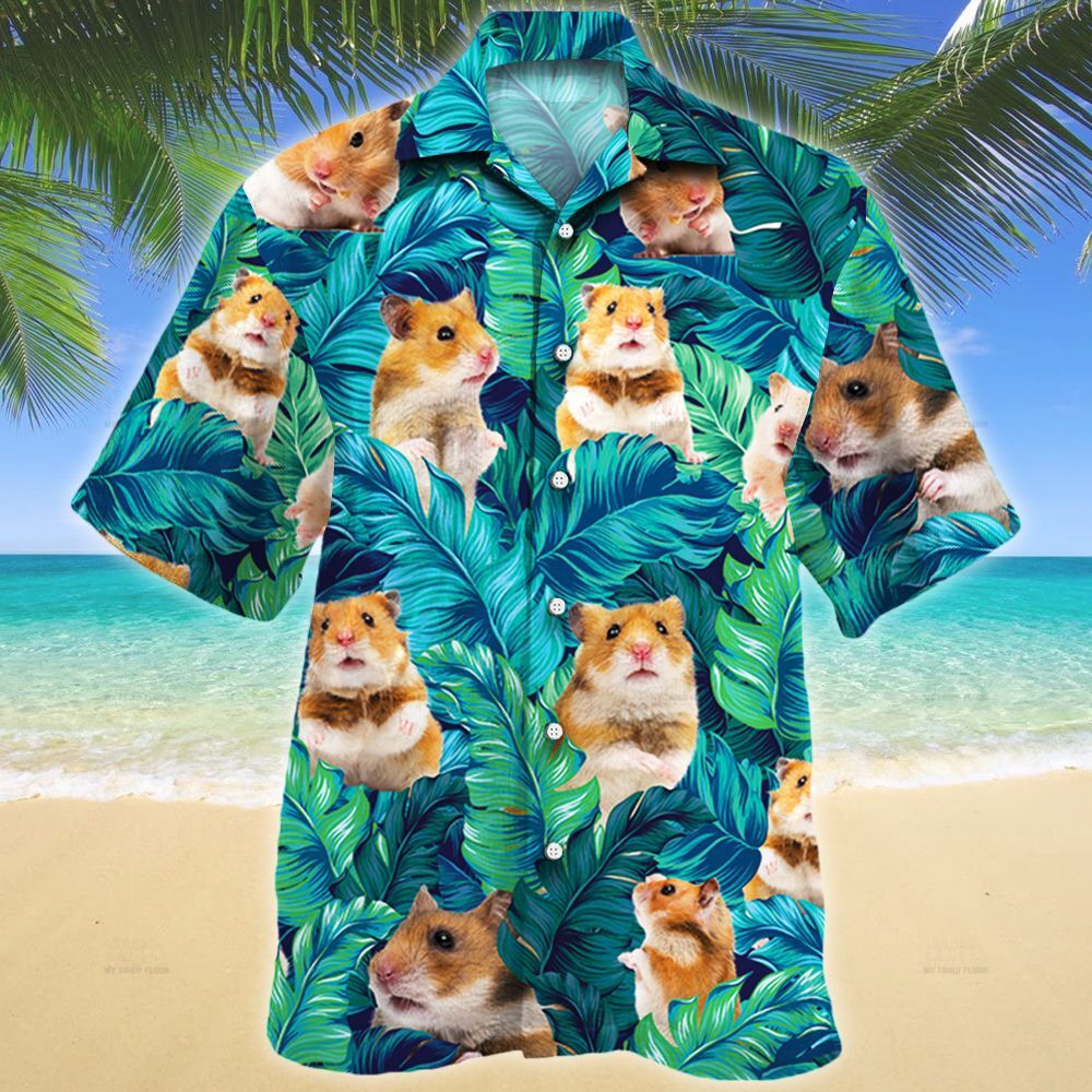 Hamster Lovers Gift Hawaii Unisex Print Aloha Short Sleeve Casual Shirt Ha32959