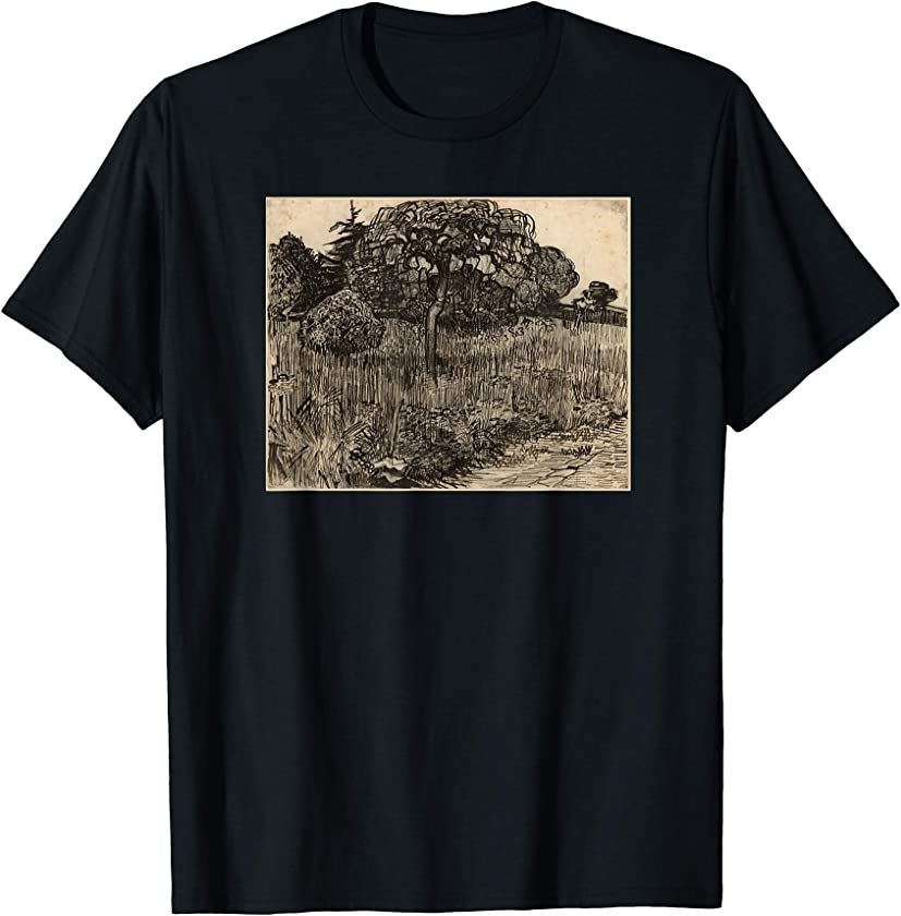 Weeping Tree by Vincent van Gogh Vintage Famous Fine Art T-Shirt