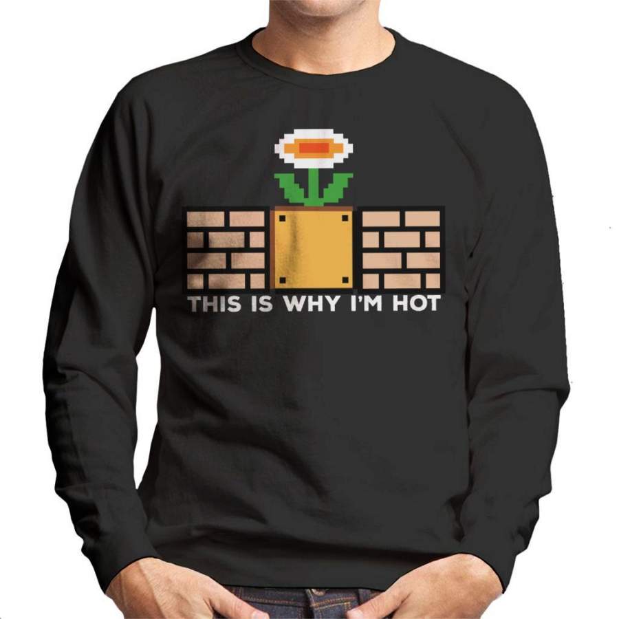 This Is Why Im Hot Super Mario Men’s Sweatshirt