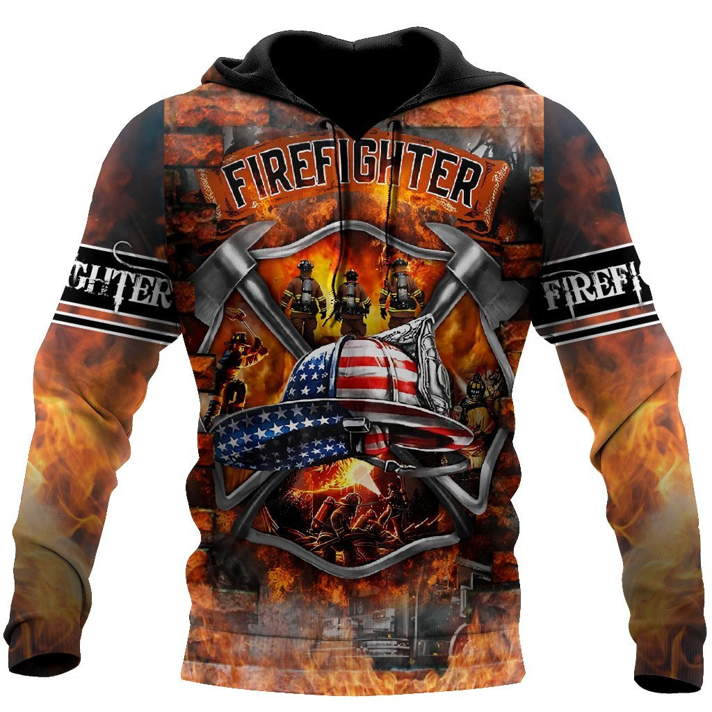 Brave Firefighter-Fireman 3D All Over Printed Shirts For Men And Women Da27082020