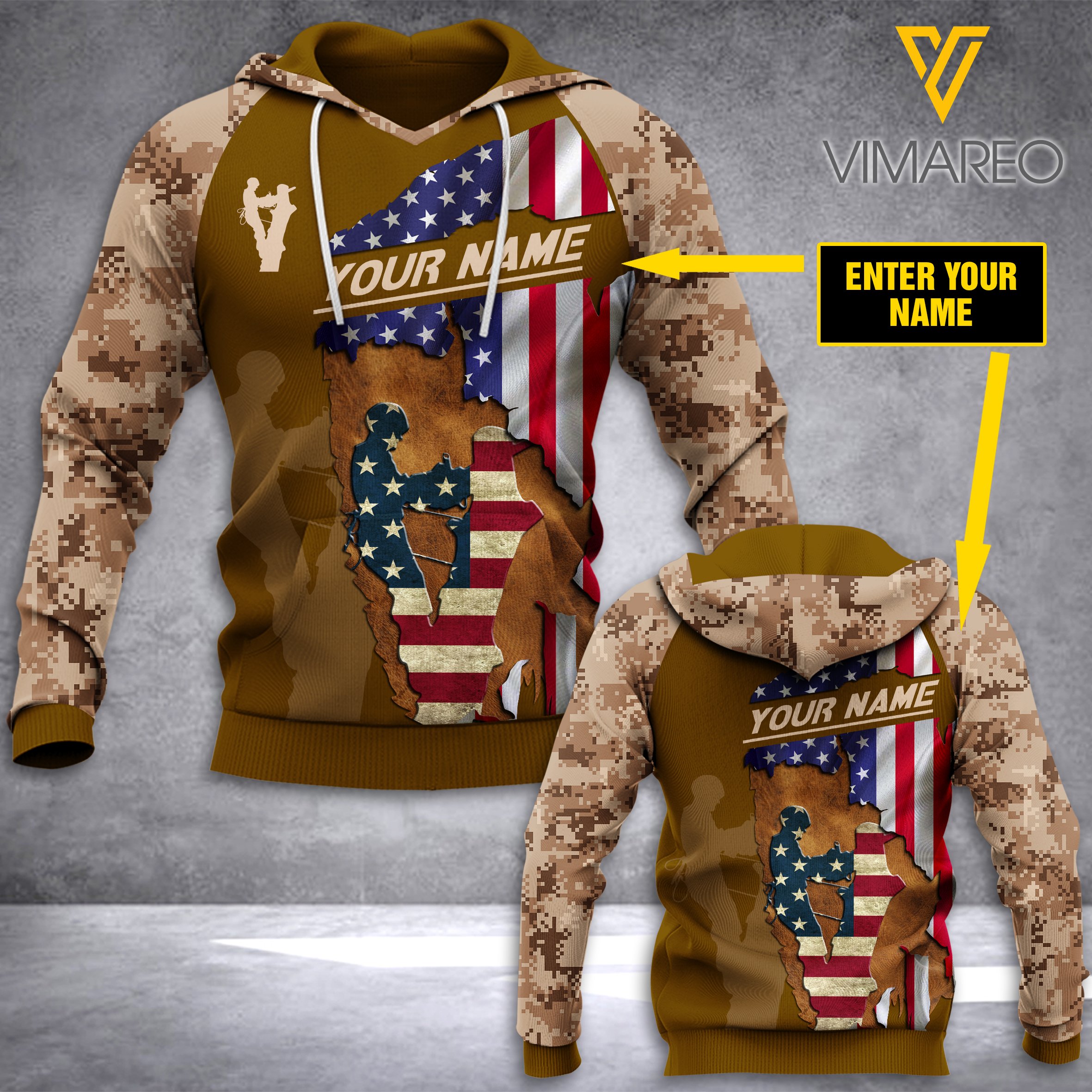 Arborist Patriot Customize Hoodie 3D Mtp