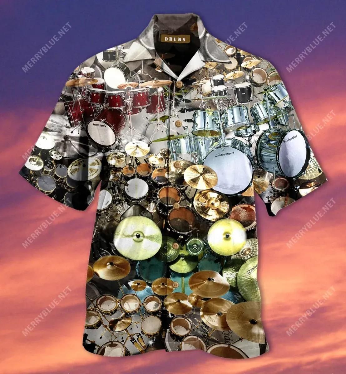 Beat Drum Kit Aloha Hawaiian Shirt Colorful Short Sleeve Summer Beach Casual Shirt For Men And Women