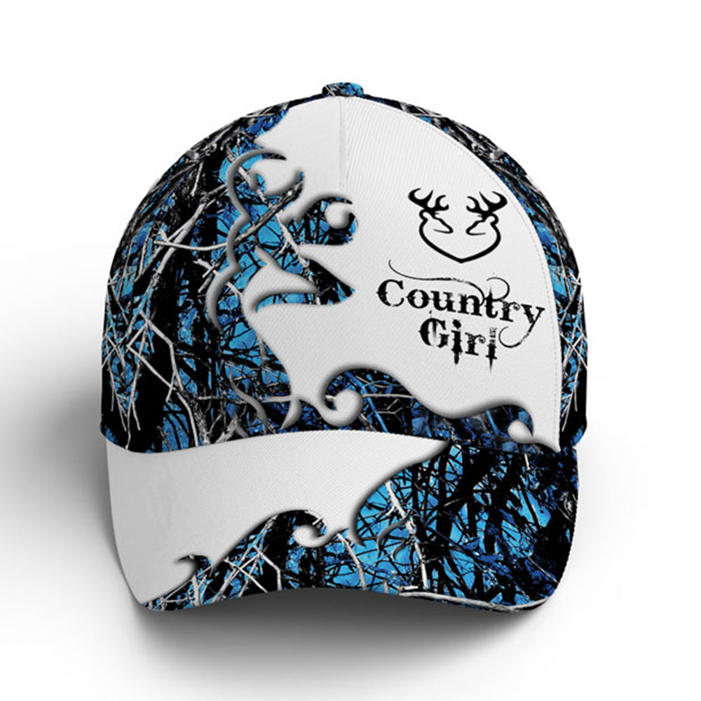 Blue Camouflaged Deer Pattern Baseball Cap Coolspod