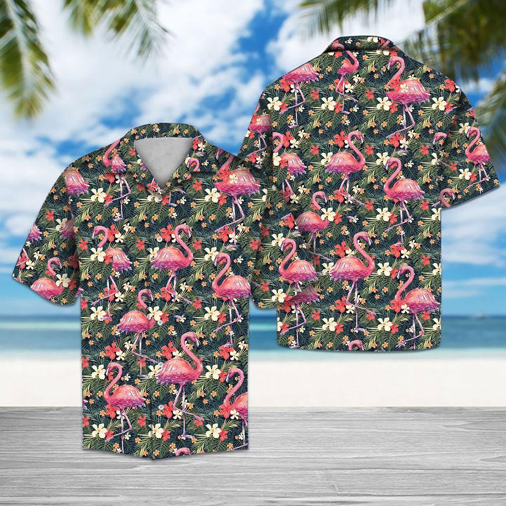 Tropical Flamingo For Men Women Hawaii Shirt Ha47300